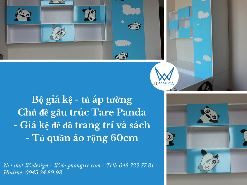 Album bộ giường tủ Gấu trúc Tare Panda nhà anh Cường
